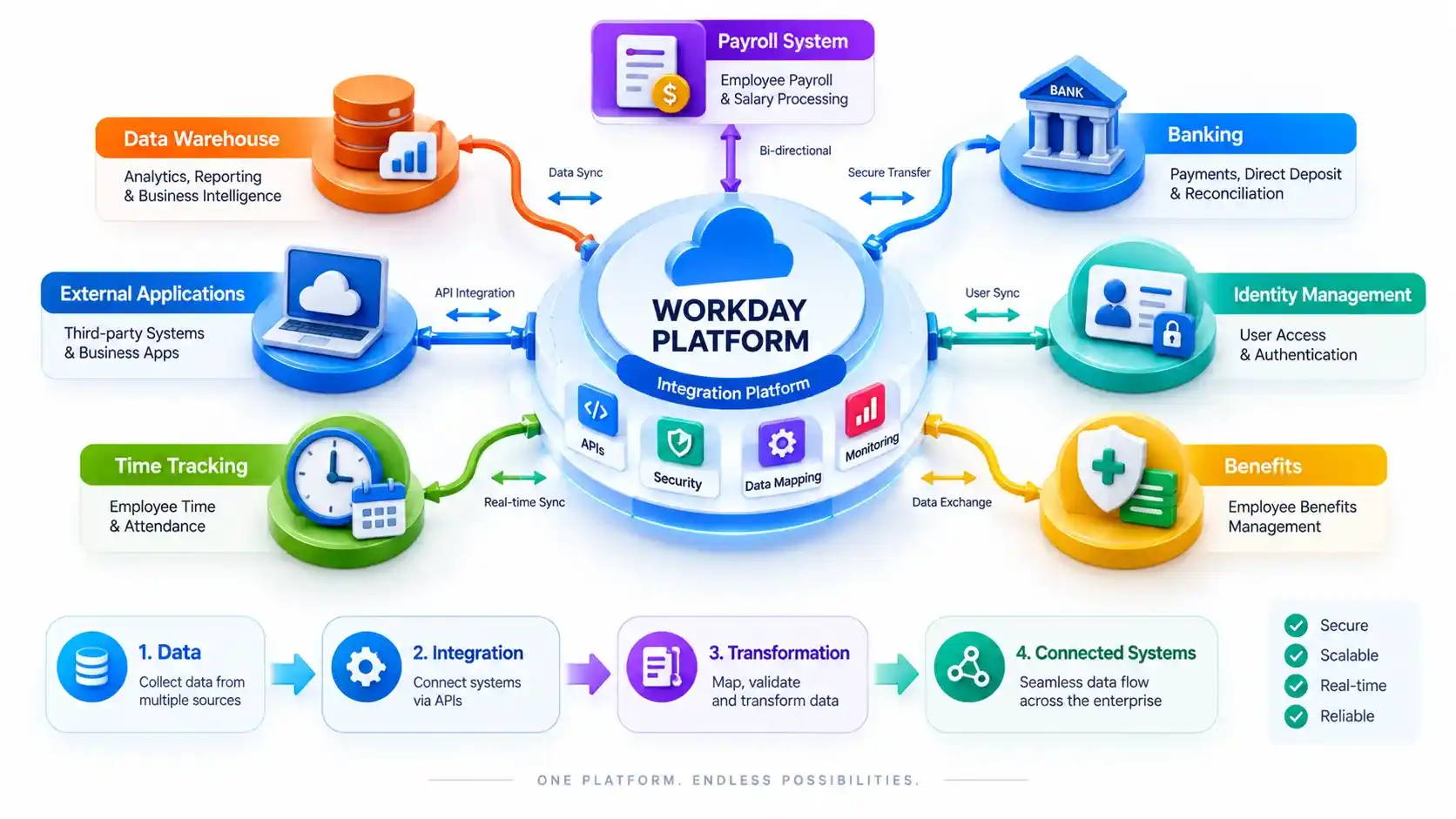 Workday connected business functions
